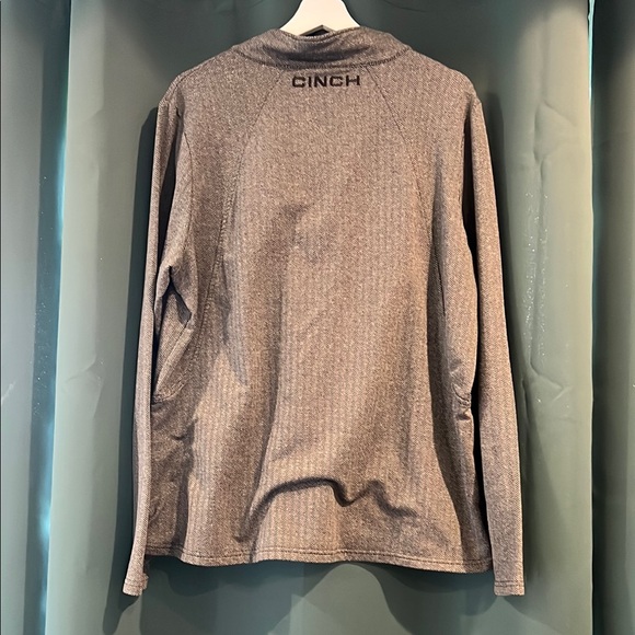 Cinch Men's Gray Quarter-Zip Sweater - Picture 3 of 4